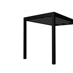 Buitenverblijf plat dak Allure I, vuren, basismodel XL/A, 203x353 cm, antraciet gespoten.