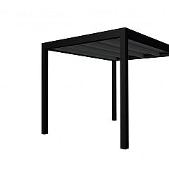 Buitenverblijf plat dak Allure I, vuren, basismodel XL/B, 253x353 cm, antraciet gespoten.