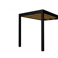 Buitenverblijf plat dak Allure I, douglas, basismodel XL/A, 203x353 cm, groen geïmpregneerd.