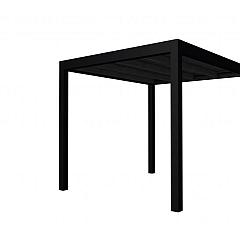 Buitenverblijf plat dak Allure I, douglas, basismodel L/B, 253x303 cm, zwart geïmpregneerd.