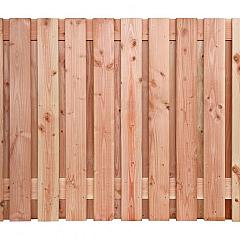 Douglas geschaafd plankenscherm 21-planks 16 mm, 180 x 130 cm t.b.v. betonsysteem, onbehandeld.