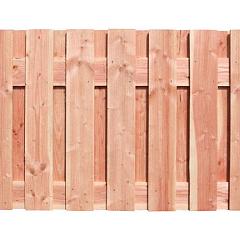 Douglas fijnbezaagd plankenscherm 19-planks 15 mm, 180 x 90 cm tbv betonsysteem, onbehandeld