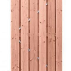 Douglas geschaafde plankendeur op verstelbaar stalen frame, 16 mm, 100 x 195 cm, onbehandeld.