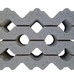 Grasbeton WaterWijs 40x60x12 cm grijs vlak (DR)