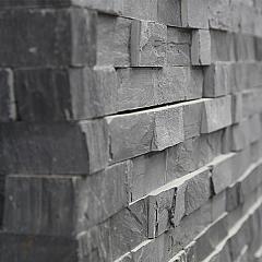 Supreme Slate steenstrip eind/hoekstuk 45/15x15x1-2,5 cm.