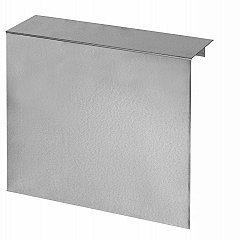 Overzetstuk muurelement recht | Verzinkt | 150x45x15,8 cm