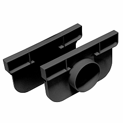 Top Drain | Set met 2 eindkappen, waarvan 1 met zijuitlaat mogelijkheid | ø 50mm