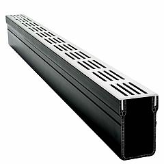 Garden Drain | Designgoot | Grijs aluminium | 100x6,5x10 cm