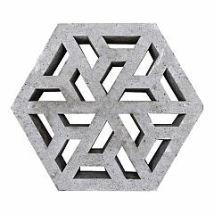 Eco Tegel | Schellevis | Oud Hollands | Grijs | 37,5x37,5x7 cm