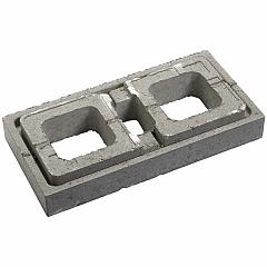 Globe | L muurelement | Grijs | 60x30x9 cm