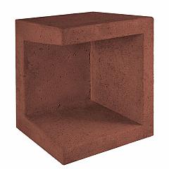 U-Element Hoek | Corten/Bruin | 40x40x50 cm