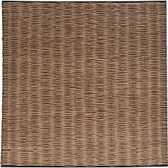 Natuurlijke schutting | Privat wilgenteenscherm ijzer frame | Donker Bruin | 180x180 cm