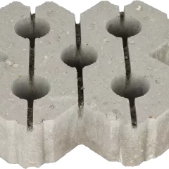 Grasbetontegel type W 40x40x12(rondom hol-dol + bovenzijde vlak) K85911  BK25