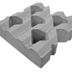 Grasbetontegel type C 40x40x12(40 cm. zijde vlak) BK25 vierkante gaten