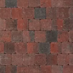 Tambour 10x10x6 rood/zwart