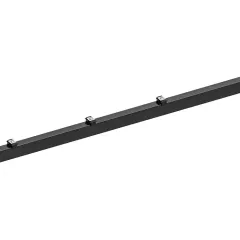 Hillfence met.paal+aansluitingset afdekkap 6x4x160cm zwart