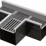 Top Stone 100/100 T-stuk - Grijs (Aluminium)