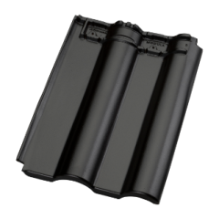 Modula dakpan zwart edel-engobe