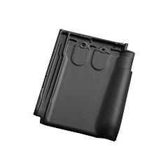 TdN18 dakpan matzwart engobe