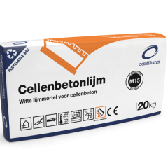 Cellenbetonlijm | Grijs | Granulometrie 0/0.5 mm | Zak 25 kg