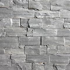 Grey Slate XL steenstrip eind/hoekstuk 45/15x15x2-3,5 cm.