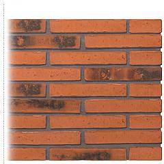 Gevelsteen | Vormbak Wasserstrich | Syracuse Nero (Oranje gesinterd) | Hilversums formaat