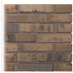 Gevelsteen | Vormbak Wasserstrich | Alm (Naturel Mangaan Bont gesinterd) | Waalformaat