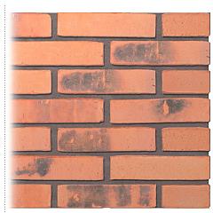 Gevelsteen | Vormbak Wasserstrich | Luts (Oranje gesinterd) | Waalformaat