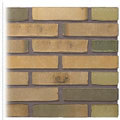 Gevelsteen | Vormbak Wasserstrich | Hunze (Geel Bont Mangaan gesinterd) | Waalformaat