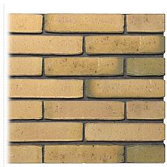 Gevelsteen | Vormbak Wasserstrich | IJssel (Geel Bont / Groen gesinterd) | Waalformaat