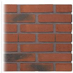 Gevelsteen | Vormbak Wasserstrich | Roer (Paars Rood gesinterd) | Waalformaat