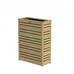 Bloembak Flux 90 Excellent, 70 x 30 x 90 cm, groen geïmpregneerd.