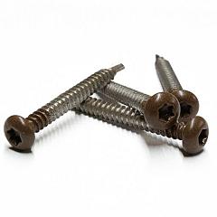 RVS schroef met gekleurde top voor NTW Castellation PRO, set a 50 stuks incl bit, Ipé