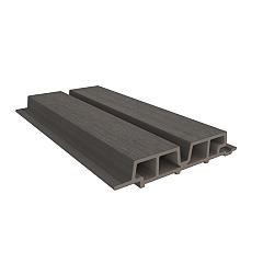 NewTechWood HKC co-extrusie Castellation PRO65 gevelbekleding, 3,3 x 18 x 290 cm, Silver Gray.