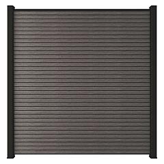 NewTechWood co-extrusie composiet scherm Triple, 180 x 180 cm, Silver Gray.