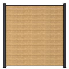 NewTechWood co-extrusie composiet scherm, 180 x 180 cm, Red Cedar.