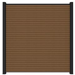 NewTechWood co-extrusie composiet scherm Triple, 180 x 180 cm, Teak