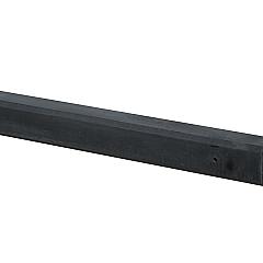 Betonpaal glad met diamantkop 10 x 10 x 190 cm, antraciet ongecoat, eindpaal tbv scherm 90 cm hoog