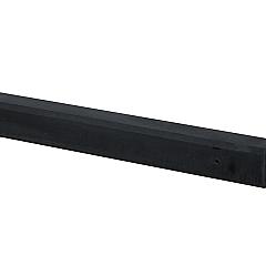 Betonpaal glad met diamantkop 10 x 10 x 190 cm, antraciet gecoat, eindpaal tbv scherm 90 cm hoog