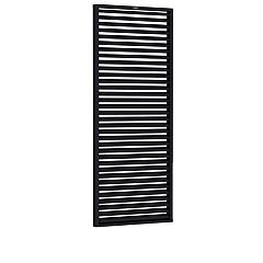 Shutterscherm Excellent vuren, 90 x 224 cm, zwart gespoten