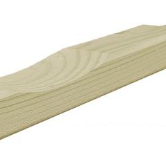 Vuren ventilatielat tbv wandbekleding, 2,1 x 4,5 x 250 cm, groen geïmpregneerd