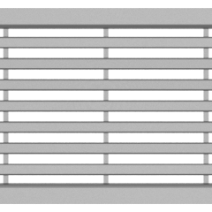 Langstaafrooster Kunststof., L=1000mm  tbv. ACO Hexaline, Euroline en Highline