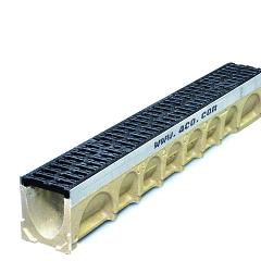 MD100 0.0 verz.st. rand incl. gy rooster L=1000mm H=150mm incl. knock out Ø110