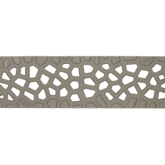 Voronoï Quartz coating L= 500mm