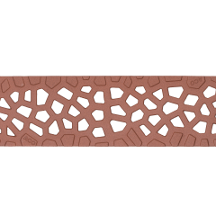 Voronoï Corten coating L= 500mm