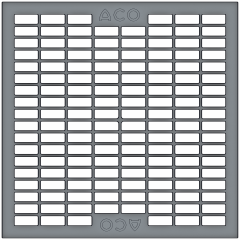 Maasrooster 30/10 kunststof B125 Afm. 250x250mm