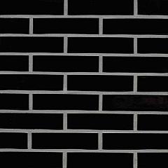 Crystal Zwart | Waal Formaat Glazuur: 1x strek | Strengpers | 210 x 100 x 50