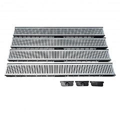 Actie Drain | WS | Gegalvaniseerd | inclusief 2x eindkap/uitloop 1x dicht | Doos á 4 stuks