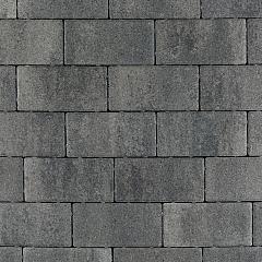 Patio betonstraatsteen 8 cm nero/grey mini facet komo