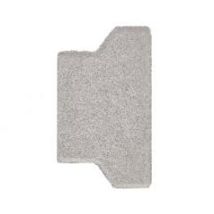 H-verbandsteen half 8 cm grijs